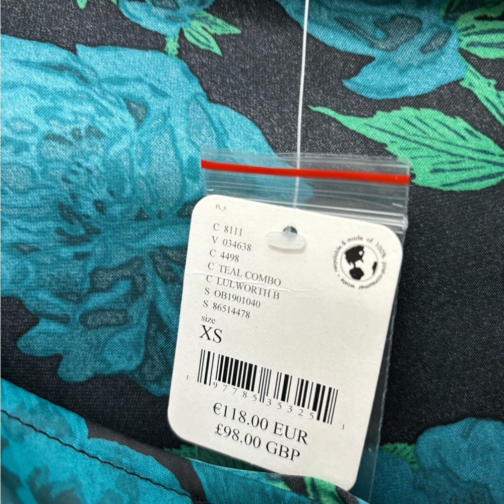 NWT Free People These Nights Teal Blouse - Picture 4 of 4